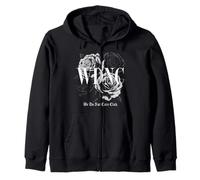 WDNC We Do Not Care Club Tshirt Women Empowered Girl Floral Zip Hoodie