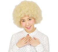 WDOPEN Afro Wig Clown Wig Net Stand out Cosplay Party Stage Show Unisex Costumes Halloween Costumes (Blonde)