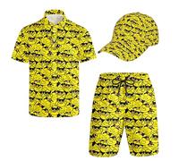 Wdpsuxin Golf Shirts Set For Men,Sunglass Rubber Duck 2 Piece Outfits For Men, Sunglass Rubber Duck, Medium