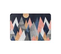 WDSBZNB Bath Mat The Triangle Geometric The Marble Kitchen Entrance Door Mat Coral Velvet Carpet Doormat Colorful Indoor Floor Mats Anti-Slip Rug(500MMx800MM)
