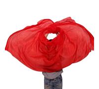 WDSBZNB Belly Dance Face Veil Belly Dance Silk Veil Gradient Shawl Performance Scarf Hand Made Natural Real Silk(Red,250x114cm)