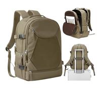 WDSBZNB School Bag Men's Backpack For Women Large Capacity Travel Commuter Laptop Bag Essentials Waterproof Flight(Brown-638303)