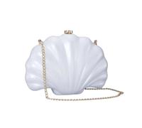 WDSBZNB Shell Clasp Clutch Bag Female Shell Evening Bag Party Prom Stones Handbags Luxury Women Wedding Bridal Clutch Purse(Orange)