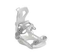 WDSBZNB Snowboard Bindings Snowboard Binding Fully Wrapped EVA Back Panel 3D Shock-absorbing And Comfortable Base(WHITE,L(42-46))