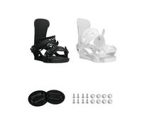 WDSBZNB Snowboard Bindings Snowboard Bindings 3D Fully Adjustable Wrapped Binding Shock-absorbing And Comfortable Base(BLACK S)