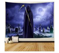 WDSBZNB Tapestry Tapestry Wall Hanging Halloween Horror Zombies Dead Men Graveyard Doomsday Theme for Bedroom Living Room Dorm(6,W170xH150cm)