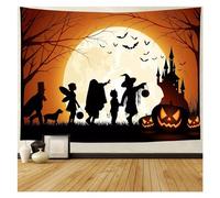 WDSBZNB Tapestry Tapestry Wall Hanging Halloween Horror Zombies Dead Men Graveyard Doomsday Theme for Bedroom Living Room Dorm(8,W170xH150cm)