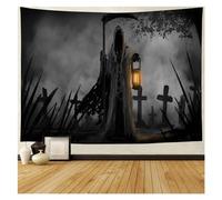WDSBZNB Tapestry Tapestry Wall Hanging Halloween Horror Zombies Dead Men Graveyard Doomsday Theme for Bedroom Living Room Dorm(9,W200xH150cm)