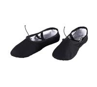 WDSBZNB Toddler Ballet Shoes Children's Yoga Slippers Gymnastics Teacher Ballet Shoes Girls Women's Canvas Kids Children(Black,26)