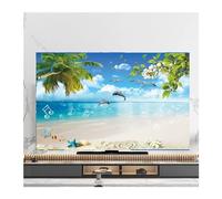 WDSBZNB TV Cover TV Cover Dust Cover Cover Towel 43 Inch 55 Inch 50 Inch 65 Inch Hanging LCD Cover Multi-size Universal Decoration(07,65inch(151x92cm))