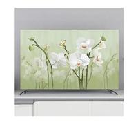 WDSBZNB TV Cover TV Cover Protection Dust Cover Household Hanging TV Dust Cover Home Universal Flowers Decoration Simple(C,37-39inch 93x60cm)