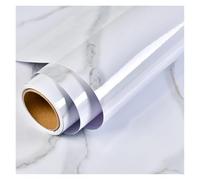 WDSBZNB Wall Protector Self Adhesive PVC Waterproof and Oil-Proof Marble Wallpaper Self-Adhesive Vinyl Wall Stickers Kitchen Cabinet Cooktop Desktop Decorative Film(Athenian White)