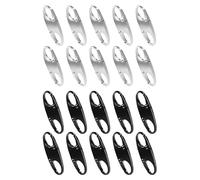wdsilkbo 20PCS Mini S Carabiner Zipper Clips - Double Opening 8-Shape Keychain Hooks, Anti-Theft Zipper Pull Replacement for Backpack, Purse, Luggage, and Suitcase