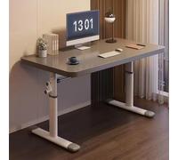 WDSOPK Adjustable Standing Desk, Ergonomic Steel Frame, Non-Slip Design, Home Office Study Workstation, 120cm Beige, Ideal for Productivity and Comfort（Grigio-100cm）