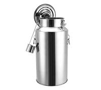 WDSOPK Airtight Milk Can Bucket, Stainless Steel Milk Can 14L-88L Airtight Milk Churn Canister Wine Pail Bucket Tote Jug Daily Pot Cream Transport Tank With Sealed Lid Heavy Duty (48L)