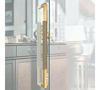 WDSOPK barn Door Handle, Contemporary Stainless Steel Door Pulls Handle, Simple Barn Push Pull Bar Handle for Sliding/Glass/Pocket Door, Mounted Back-to-Back