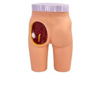 WDSOPK Buttock Injection Practice Model - Anatomical Structure for Training, 3 Injection Methods, 1/4 Removable Left Hip for Student Practice