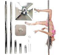 WDSOPK Ceiling Mounting Pole Commercial Permanent Dance for Pub Gym Club Yoga Room,2.23-3.8m Professional Dancing Pole, Portable 45mm Removable Dancer Pole for Begin（372cm-380CM）