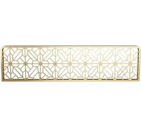 WDSOPK Dividers For Dining Areas Countertop Low Screen Hollow Out Restaurant Decorative Partitions 30cm Low Fence for Dining Areas, Office, Restaurant（Gold-a-50cm）