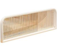 WDSOPK Dividers For Dining Areas Striped Matte Glass Restaurant Countertop Partition Screen for Dining Areas, Office, Restaurant（White-a-30x150cm）