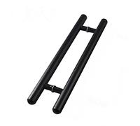WDSOPK Door Handle Heavy-Duty Commercial Door Pull Handles,Solid Wood Door Knobs,-Sided Back to Back Glass Door Handle,Sliding Barn Door Armrest/Brown/400Mm,Brown-800Mm（Black-1000Mm）
