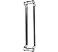 WDSOPK Door Push Pull Door Handle Stainless Steel Brushed Sliding Door Handle for Shower Door/Glass Door/Pocket Doors, 24/32/40/48Inch Entry Door Handle for Office/Front Door, Double Side Mounted/