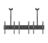 WDSOPK Dual Tv Ceiling Mount - Heavy Duty Hanging Dual Screen Mount with Adjustable Telescopic - Tilt 15°- 400X400Mm Bracket for 32”-43" Displays,1.5M Two to Two (1.2M one to two)