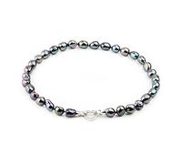 WDSOPK Fashion Big Black Baroque Pearl Necklace for Women,10-11mm Freshwater Pearl Necklace Birthday Gift Pendant necklace