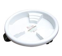 WDSOPK Flower Pot Mover Dolly Balcony Round Plant Tray Rack With Rollers, Trapezoidal Reinforcement Of The Base Of The Movable Flowerpot, Load-bearing 60-130kg(B-26cm)
