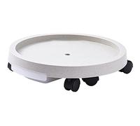 WDSOPK Flower Pot Mover With Wheels Classic Round Potted Plant Tray With Rollers, Movable Plant Stand In The Courtyard With Water Tray, Load-bearing 75-175kg(B-34.3cm)