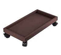 WDSOPK Flower Pot Mover With Wheels Garden Portable Mobile Plant Pallet Rack, Rectangular Plastic Plate Flowerpot In The Bedroom With Rollers, Load-bearing 50-400kg(C-42 * 21cm)