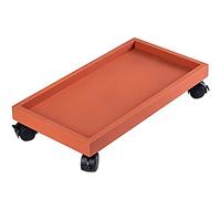 WDSOPK Flower Pot Mover With Wheels Garden Portable Mobile Plant Pallet Rack, Rectangular Plastic Plate Flowerpot In The Bedroom With Rollers, Load-bearing 50-400kg(D-57 * 30cm)