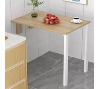WDSOPK Folding Wall Mounted Computer Desk, Drop Down Dining Table for Kitchen, Bedroom, Study, Laundry Room - Space-Saving Folding Table for Home Use（One Color-80 * 40cm）