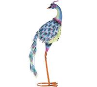 WDSOPK Garden Statues Garden Statues Decor Yard Art Animal Sculptures, Outdoor Statues American Country Wrought Iron Peacock Ornaments Living Room Balcony Animal Statue Courtyar