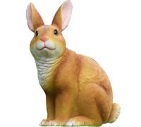 WDSOPK Garden Statues Garden Statues Decor Yard Art Animal Sculptures, Outdoor Statues Garden Resin Decoration Outdoor Simulation Animal Sculpture Large Rabbit Statue In The Gar(Brown-38 * 23 * 46Cm)