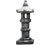 WDSOPK Garden Statues Garden Statues Decor Yard Art Animal Sculptures, Pagoda Stupa Garden Lantern Ornaments Japanese Style Asian Decor Outdoor Statues Patio Yard Front Porch Co