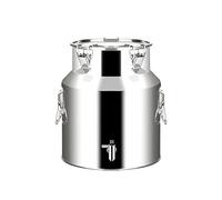 WDSOPK Heavy Duty Milk Transport Cans with Strong Sealed Lid and Spigot Dispenser - 5L/9L/14L Stainless Steel Milk Bucket Wine Pail Bottle Liquid Container Tank/Siliver / 9L (Siliver 14L)