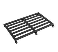 WDSOPK Heavy-Duty Rolling Plant Stand with Removable Tray - Mobile Support for Flower Pots, Aquariums, and Indoor/Outdoor Use - Sturdy Plant Caddy on Wheels(Noir-60x100cm)