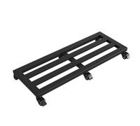 WDSOPK Heavy-Duty Rolling Plant Stand with Removable Tray - Mobile Support for Flower Pots, Aquariums, and Indoor/Outdoor Use - Sturdy Plant Caddy on Wheels(Noir-30x100cm)