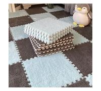 WDSOPK Interlocking Foam Mats - 12" x 12" Soft Plush Area Rug Tiles - 6mm Thick Comfortable Puzzle Play Mat (#4 50Pcs)
