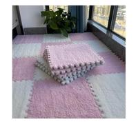 WDSOPK Interlocking Foam Mats - 12" x 12" Soft Plush Area Rug Tiles - 6mm Thick Comfortable Puzzle Play Mat (#21 50Pcs)