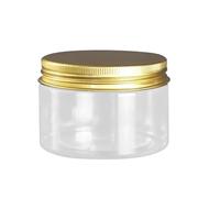 WDSOPK Jam Jars 20Pcs Storage With Lids Aluminum Round Canister Empty Plastic Food Travel Bottle Pot（Gold-120ml）