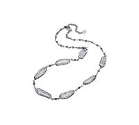WDSOPK Jewelry 22inch White Biwa Pearl Black Marcasite Faceted Round Hematite Necklace for Women Pendant necklace