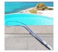 WDSOPK Lifesaving Pole Swimming Pool Emergency Life Saving Hook, Lightweight Durable Salvage Rods for Deck, Marine, Life-Saving Rescue Equipment for Drowning Swimmers/Cleaning Walls（H 3 m）