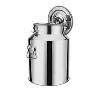 WDSOPK Milk Can Milk Bucket Milk Barrel Sealed Tank Stainless Steel Milk Can Bucket Oil Tea Rice Canister Transport Bucket Milk Transport Can Milk Jug (Silver 28 * 53cm)