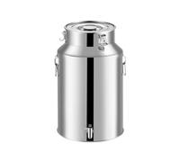 WDSOPK Milk Can Milk Bucket Milk Barrel Sealed Tank Stainless Steel Milk Transport Bucket Wine Pail Canister Oil Jug Milk Transport Can Milk Jug (Silver 30 * 50cm)