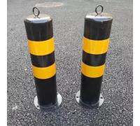 WDSOPK Parking Post Construction Cone Street Stanchion Metal Post Bollard Parking Barriers 2pcs, High Visible Driveway Delineator Post for Protect Your Parking Space, Safety Bollard Pole （6pack-55cm）