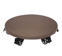 WDSOPK Plant Caddy With Wheels Retro Round Flower Pot Tray With Moving Rollers, Thickened Non-slip Potted Plant Base In The Courtyard, Load-bearing 150-400kg(A-35cm)
