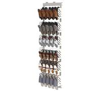 WDSOPK Pull-Out Shoe Rack Organizer, Slim Narrow Entryway Shoe Cabinet, Stackable Closet Storage Solution, Hidden Design, White(White-r-53x21x100cm)