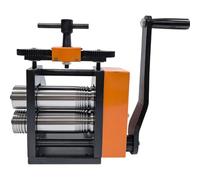 WDSOPK Rolling Mill for Jewelry, 4-in-1 Manual Roller Mill Machine, 2.5-10mm Pressing Thickness, with Hand Crank, for Metal Stretching, Wire Shaping